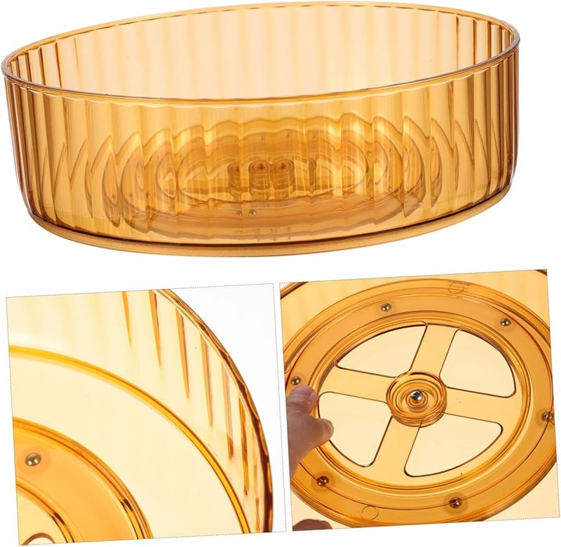 Transparent Rotating Storage Rack Organizer for Kitchen Bathroom Makeup Spices - Image 5